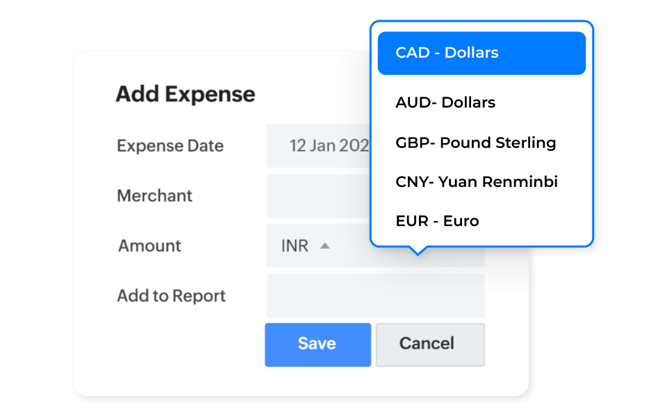 calculate expenses for different locations